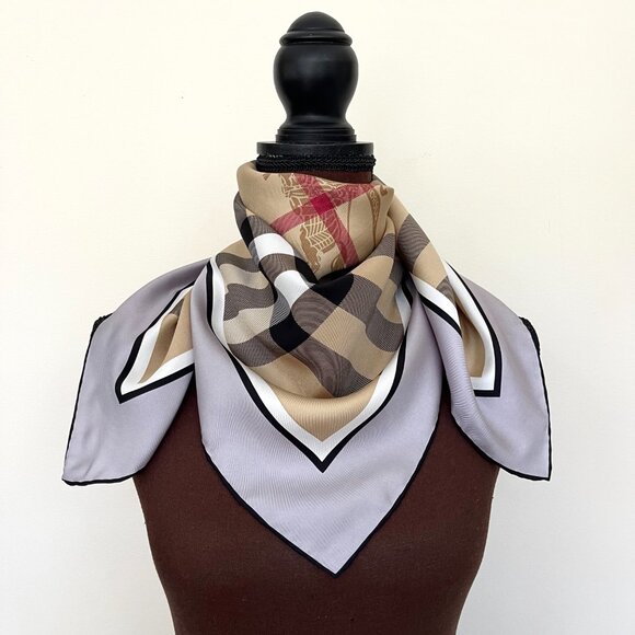 Display #4 Burberry Classic Check Scarf - Picture 10 of 14